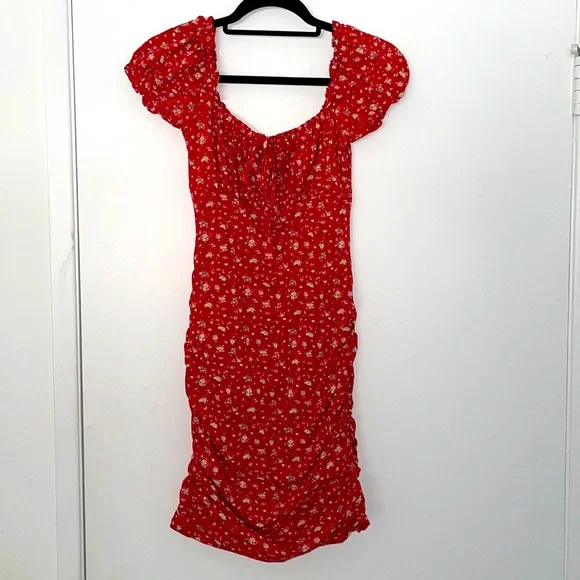 Tiger Mist red floral dress